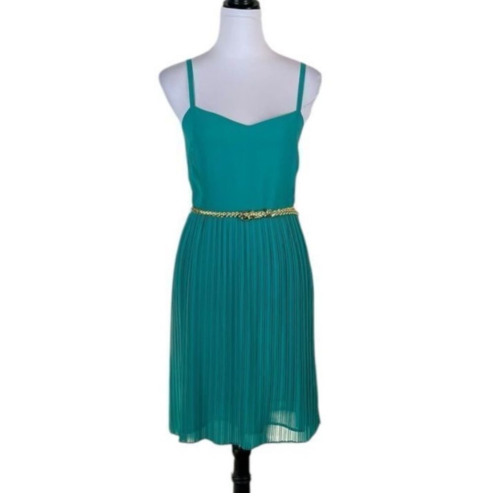Sanctuary Women’s Teal Pleated‎ Spaghetti Strap Dress, Size M, NWT